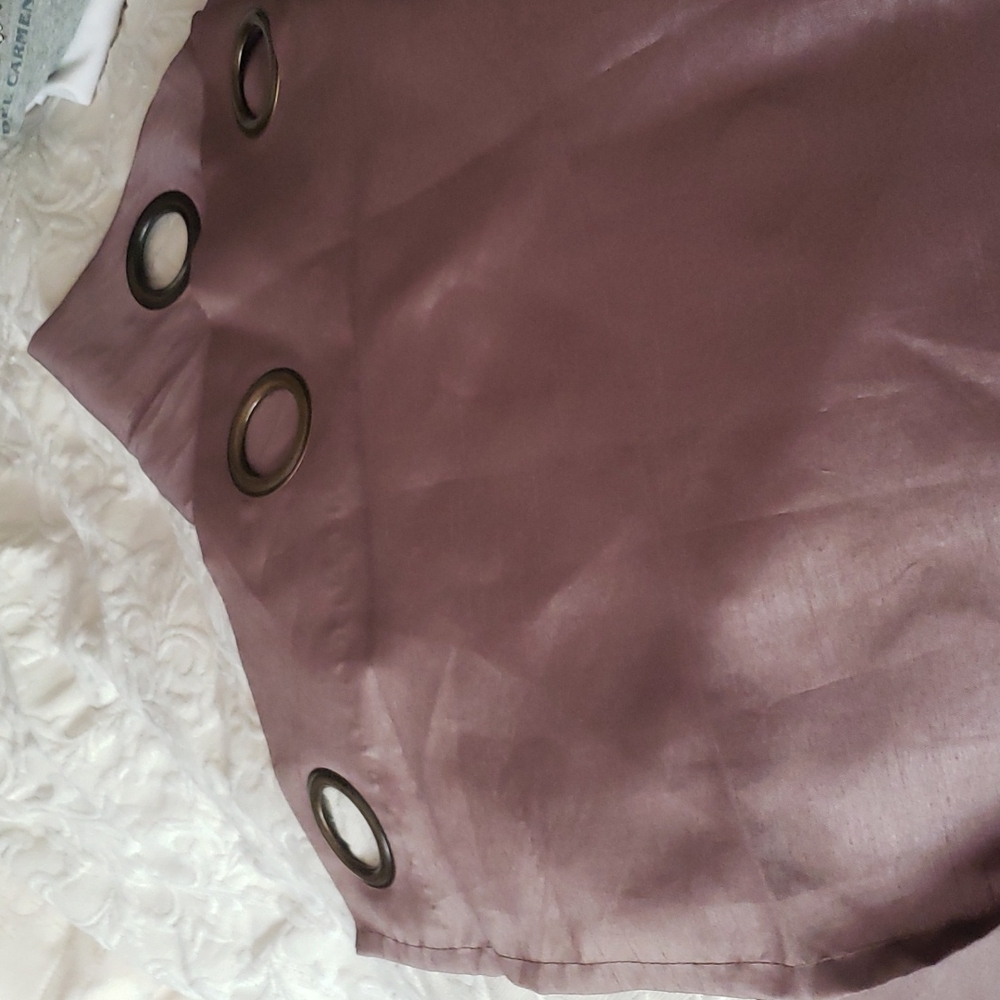 Silk look curtain panels